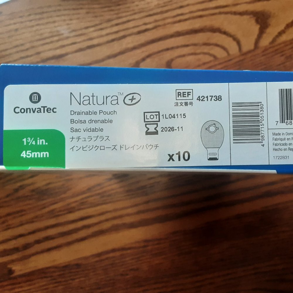 Convatec 421738 Drainable Pouch Colostomy